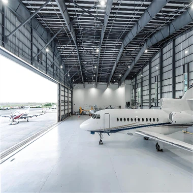 Hangar d'estructura d'acer